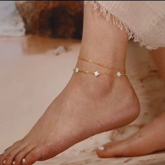 ENA925 Sterling Silver Anklet - Picture 3 of 4